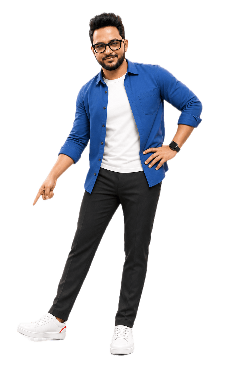 Mr PC Wale pointing at PC goals