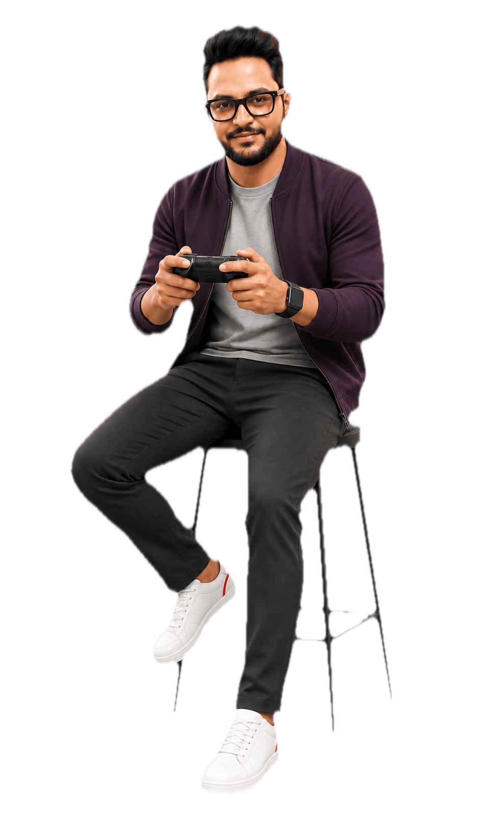 Mr PC Wale demonstrating gaming systems